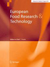 EUROPEAN FOOD RESEARCH AND TECHNOLOGY杂志封面